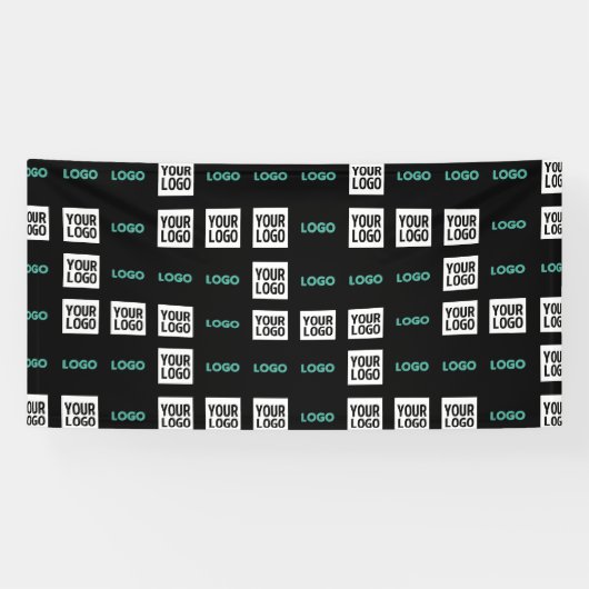 ロゴまたは画像 | ジグザグパターン（2枚の画像） 横断幕 (横)