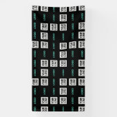 ロゴまたは画像 | ジグザグパターン（2枚の画像） 横断幕 (縦)