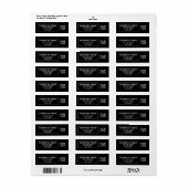 ロゴまたはQRコードのアップロード |クール差出人住所 ラベル (フルシート)