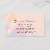 ロゴまつ毛メイクアップヘア爪、 ネイルホログラフバラ 名刺 (裏面)