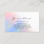 ロゴまつ毛メイクアップ髪の爪、 ネイルホログラフオンブレ 名刺 (裏面)