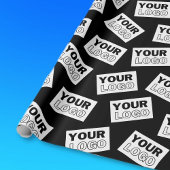 ロゴや写真をランダムに配置して探してみよう ラッピングペーパー