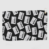 ロゴや写真をランダムに配置して検索 ゴルフタオル (横)