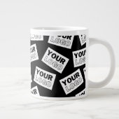 ロゴや写真をランダムに配置して検索 ジャンボコーヒーマグカップ (右)