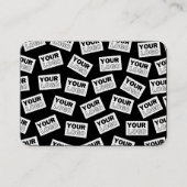 ロゴや写真をランダムに配置して検索 名刺 (正面)