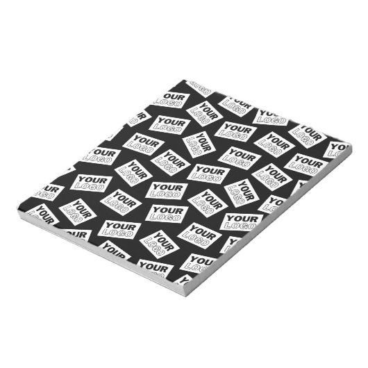 ロゴや写真をランダムに配置 - あなたのロゴや任意の写真を探す ノートパッド (回転)