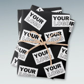 ロゴや写真をランダムに配置 - あなたのロゴや任意の写真を探す ラッピングペーパーシート