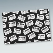 ロゴや写真をランダムに配置 - あなたのロゴや任意の写真を探す ラッピングペーパーシート