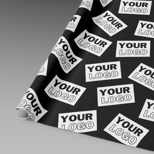 ロゴや写真をランダムに配置 - あなたのロゴや任意の写真を探す ラッピングペーパー