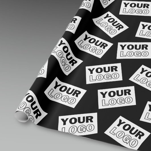 ロゴや写真をランダムに配置 - あなたのロゴや任意の写真を探す ラッピングペーパー