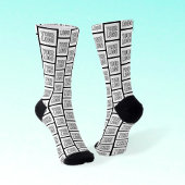 ロゴや画像の繰り返しパターン ソックス