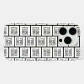 ロゴや画像の繰り返しパターン Case-Mate iPhoneケース (裏面 (横))