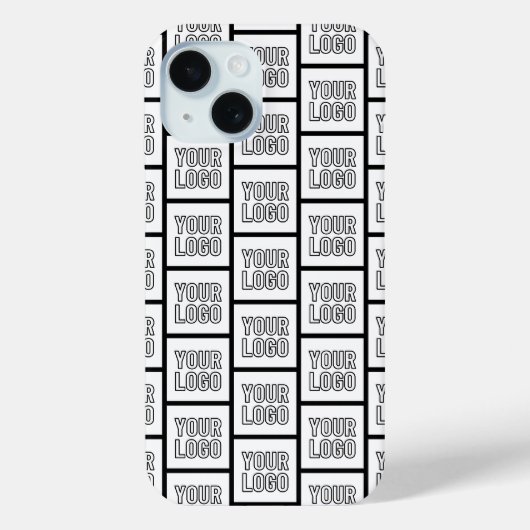 ロゴや画像の繰り返しパターン Case-Mate iPhoneケース (裏面)