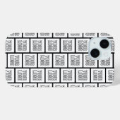 ロゴや画像の繰り返しパターン Case-Mate iPhoneケース (裏面 (横))