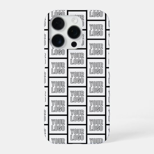 ロゴや画像の繰り返しパターン iPhoneケース (裏面)