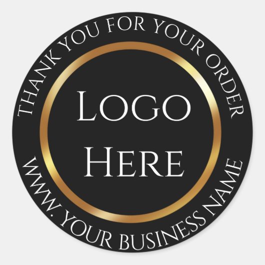 ロゴをありがとう ラウンドシール (正面)