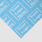 ロゴをここにビジネスSky Blue上のパターン 薄葉紙 (詳細)