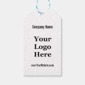 ロゴをここに小売りテンプレート価格タグ ギフトタグ (正面)