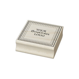 ロゴをここに押し込む ラバースタンプ