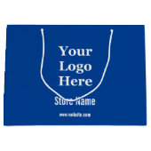 ロゴをここに表示 ラージペーパーバッグ (正面)