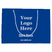 ロゴをここに表示 ラージペーパーバッグ (裏面)