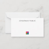 ロゴをここに追加するミニマルシンプルリストテンプレート ノートカード (正面)