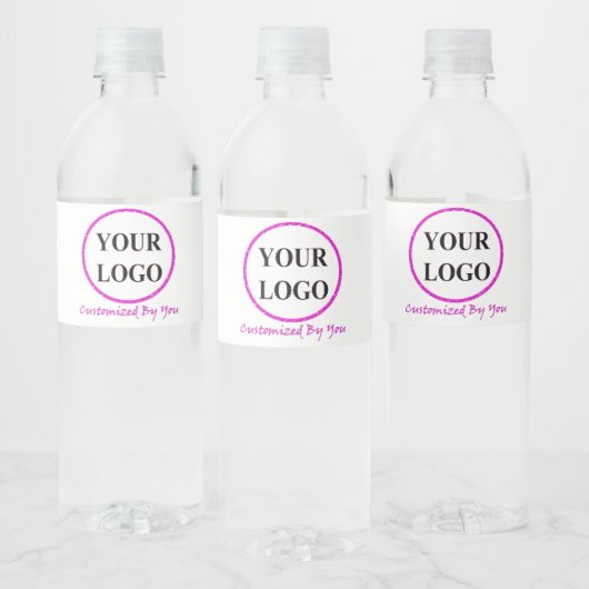 ロゴをここに追加素朴Weddings Logo Water Bott ペットボトルラベル (ボトル)