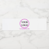 ロゴをここに追加素朴Weddings Logo Water Bott ペットボトルラベル (シングルラベル)