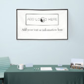 ロゴをここに追加Small Businessプロモーションバナー 横断幕 (トレードショー)