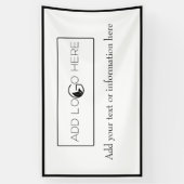 ロゴをここに追加Small Businessプロモーションバナー 横断幕 (縦)