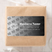 ロゴをここに配置(白のオンブレタイル&編集可能な色) ラベル (インサイチュ)