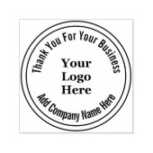 ロゴをこちらでお持ちいただきありがとうございます セルフインキングスタンプ (デザイン)