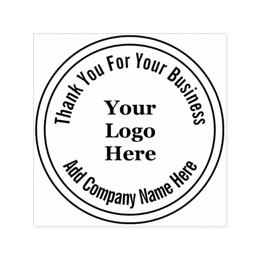 ロゴをこちらでお持ちいただきありがとうございます セルフインキングスタンプ (デザイン)