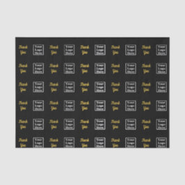 ロゴをこちらのパターンで金ゴールドと黒でお願いします 薄葉紙