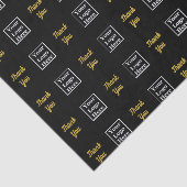 ロゴをこちらのパターンで金ゴールドと黒でお願いします 薄葉紙 (詳細)