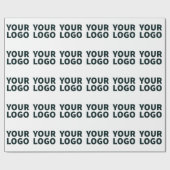 ロゴをアップロードする ラッピングペーパー (フラット)