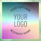 ロゴをアップロード | カラフルに変化するグラデーションカラー ウィンドウサイン (シート3)