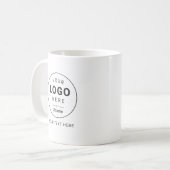ロゴをアップロード コーヒーマグカップ (正面左)