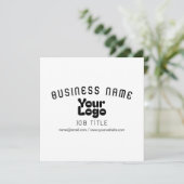 ロゴをアップロード | 白と黒（編集可能） (スタンド正面)