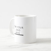 ロゴをカスタム設計して下さい コーヒーマグカップ (正面左)
