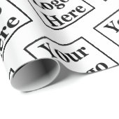 ロゴをフェイク金ゴールドスクリプトに書き込んだテンプレート ラッピングペーパー (ロールコーナー)