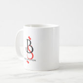 ロゴをブランドパーソナライズされたに使用する コーヒーマグカップ (正面左)