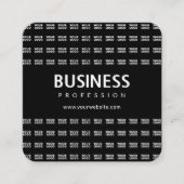 ロゴを並べて表示したパターンと編集可能なビジネス名 スクエア名刺 (正面)