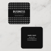 ロゴを並べて表示したパターンと編集可能なビジネス名 スクエア名刺 (正面/裏面)