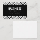 ロゴを並べて表示したパターンと編集可能なビジネス名 ノートカード (正面/裏面)