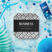 ロゴを並べて表示したパターンと編集可能なビジネス名 ペーパープレート (パーティー)