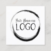 ロゴを付ける スクエア名刺 (正面)