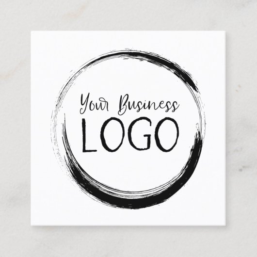ロゴを付ける スクエア名刺 (正面)