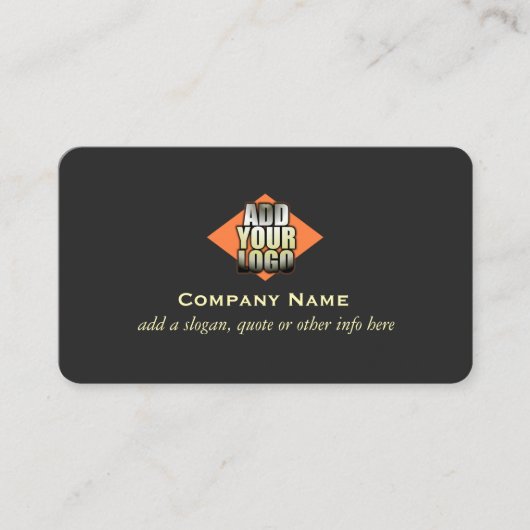 ロゴを任意の色の汎用名刺に追加する 名刺 (正面)