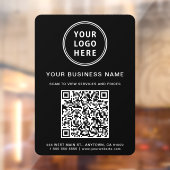 ロゴを作成する あなたのQRコード 黒 ウィンドウサイン (シート2)